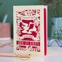 Personalised Welsh Baby Papercut Card, thumbnail 5 of 8