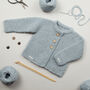 Lilly Cardigan Baby Knitting Kit, thumbnail 5 of 12
