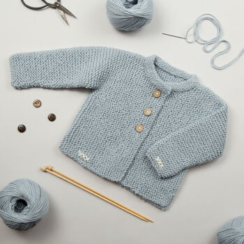 Lilly Cardigan Baby Knitting Kit, 5 of 12