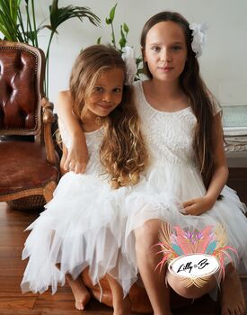 Aria In Ivory~ Party Or Flower Girl Dress, 4 of 6