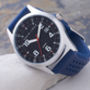 Atlantic Blue Strap Customised David Louis Watch, thumbnail 1 of 6