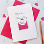 Personalised 'With Love' Mother's Day Envelope Card, thumbnail 2 of 2