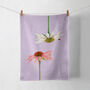 'Echinacea Echinacea' Cotton Tea Towel, thumbnail 1 of 8