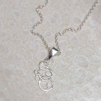 Sterling Silver Bubbles Necklace, 6 of 9