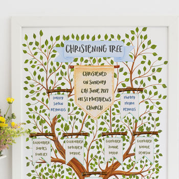 Gift For Godparents, Christening Tree, 2 of 5