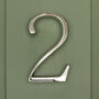 Premium Floating Plain House Numbers In Nickel Finish, thumbnail 6 of 12