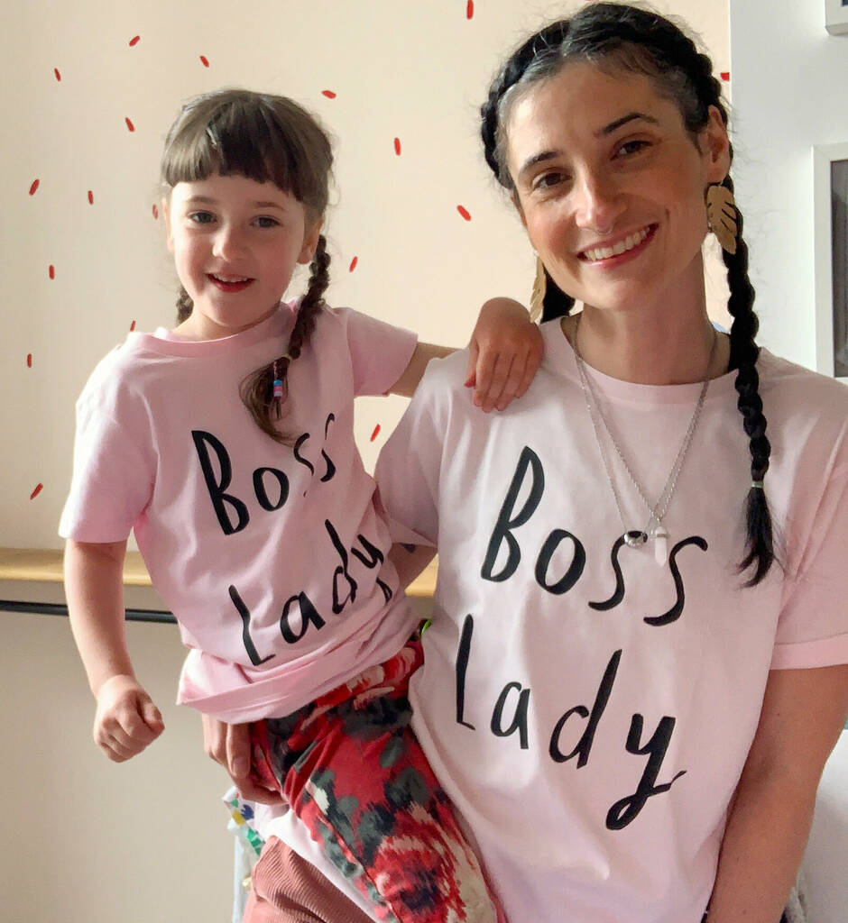 Mama/Daughter ‘Boss Lady’ T Shirt Set, 1 of 2