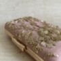 Pink Handcrafted Raw Silk Rectangular Clutch, thumbnail 10 of 10