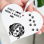 Personalised Beagle Dog Heart Hanging Decoration, thumbnail 2 of 2