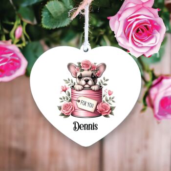 Personalised French Bulldog Love Decoration, 2 of 2