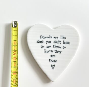 Porcelain Friendship Coaster – Thoughtful Gift For Best Friend, 3 of 4