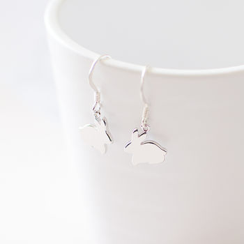 Silver Plated Bunny Earrings, 4 of 5