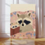 Racoon Bedtime Story Nursery Art Print, thumbnail 1 of 4