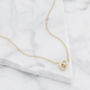 Solid Gold Interlinking Love Link Necklace, thumbnail 2 of 5