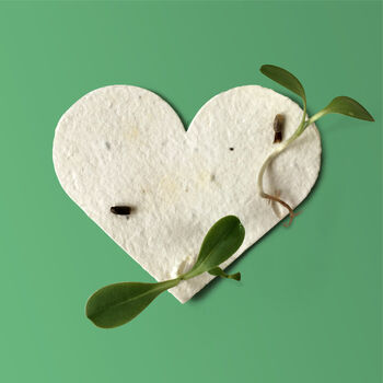 'Grow The Love' Plantable Seed Paper Hearts, 2 of 9