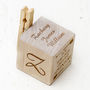 New Baby Personalised Wooden Block Photo Holder, thumbnail 4 of 4