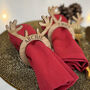 Personalised Reindeer Antler Napkin Rings, thumbnail 7 of 10