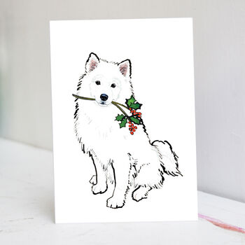 Samoyed Christmas Card, 3 of 7