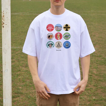 Cricket Beer Mats Oversized T Shirt, 6 of 11