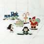 North Pole Characters Christmas Scene, thumbnail 1 of 7