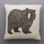 Brown Bear Cushion In Knitted Lambswool, thumbnail 3 of 4