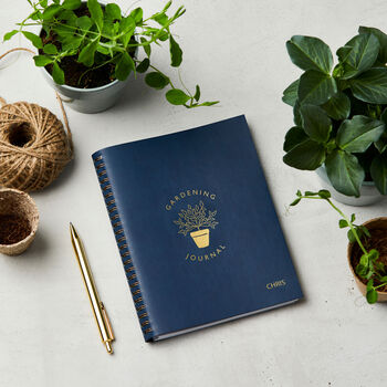 Personalised Leather Effect Gardening Journal, 2 of 7
