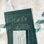 Dark Green And Gold Celestial Wedding Invitation, thumbnail 11 of 11