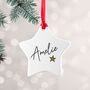 Personalised Christmas Star Decoration, thumbnail 1 of 8