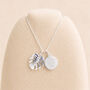 Personalised Sterling Silver Monstera Leaf Pendant Necklace, thumbnail 5 of 11
