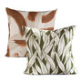 Burnt Orange And Olive Green Cushion Set, thumbnail 1 of 9