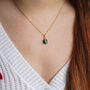 Emerald May Birthstone Necklace, thumbnail 3 of 11