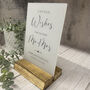 Classic Personalised Leave Your Wishes Sign Opaque, thumbnail 5 of 6
