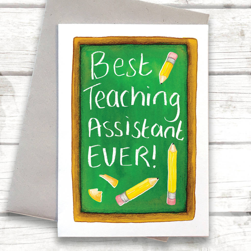 best teaching assistant thank you card by alexia claire ...