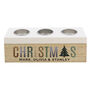 Personalised Christmas Tree Triple Tea Light Box, thumbnail 4 of 4