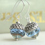 Sky Blue Acorn Earrings, thumbnail 1 of 7