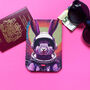 Children's Personalised Space Bunny Passport Holder, thumbnail 2 of 3