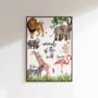 Animals Of The Wild Children's Print, thumbnail 1 of 5
