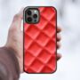Red Leather Pattern iPhone Case, thumbnail 3 of 4