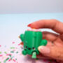 Cute Cactus Fidget Clicker Keychain | Desktop Mechanical Switch Bag Charm | Calming Sensory Office Desk Accessory, thumbnail 2 of 6