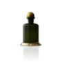 Deep Green Glass Decanter With Brass Base, thumbnail 2 of 2