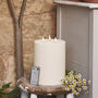 Tru Glow® Three Wick Waterproof Outdoor Candle 20cm, thumbnail 2 of 2
