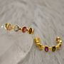 Mixed Tourmaline Sterling Silver Hoop Earrings, thumbnail 6 of 12