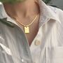 Personalised Snake Chain Monogram Necklace, thumbnail 1 of 10