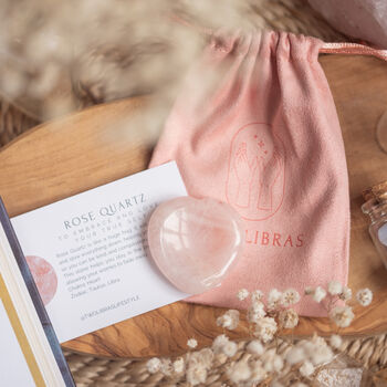 Rose Quartz Heart Worry Thumb Stone Crystal Gift For Love, 3 of 4