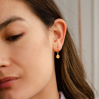 Confetti Birthstone Personalised Hoop Charm Earrings, 3 of 12