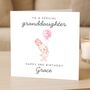 Personalised Bunny 3rd Birthday Card For Granddaughter, thumbnail 1 of 7