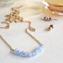 Light Blue Chalcedony Crystal Necklace, thumbnail 1 of 5