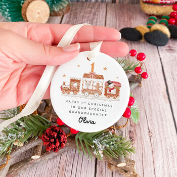 Granddaughter Ornament Gift With Name, 2 of 6