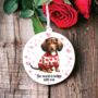 Personalised Pet Dachshund Love Decoration, thumbnail 1 of 2