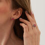 Red Opal Sterling Silver Ring, thumbnail 3 of 6